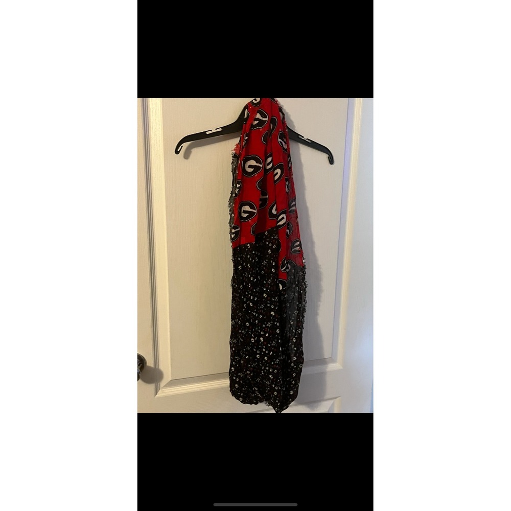 Georgia Bulldogs Infinity 15Scarf Red Black Football Gameday Fashion‎ Accessory